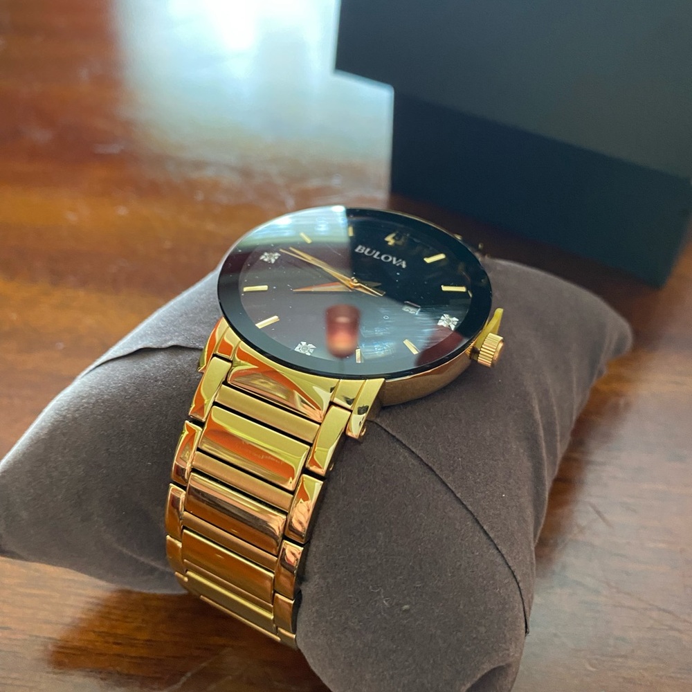 Bulova Futuro Gold and Black Watch